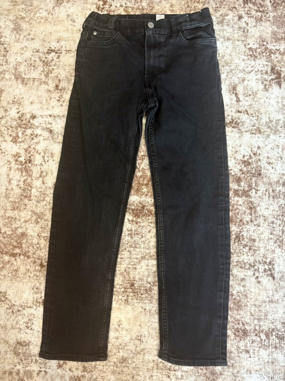 H&M Girls Black Slim Fit Denim Jeans (Size US 14 / EUR 152)